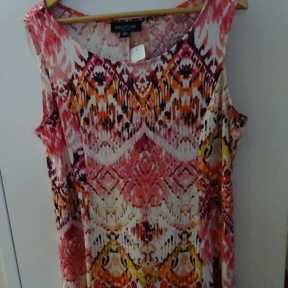 Perceptions NY Fit and Flare Armhole Dress Size PXL - Picture 1 of 4